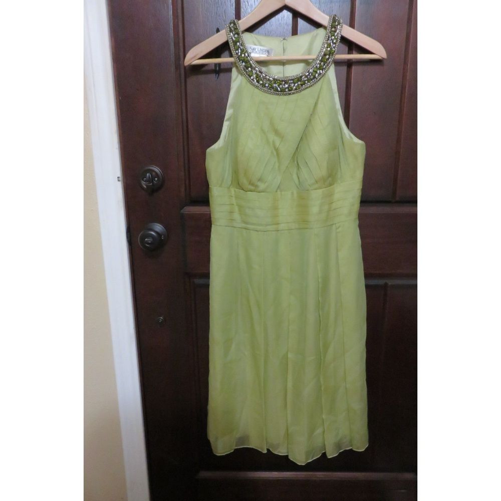 K UNGER  BEJEWELED SHORT PARTY OR COCKTAIL DRESS  SZ 10